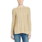 Polo Ralph Lauren Side-zip Cotton Cable Sweater Sand