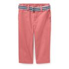 Ralph Lauren Belted Stretch Cotton Chino Adirondack Berry 6m