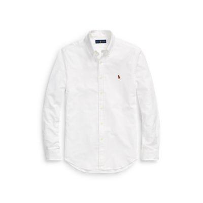 Ralph Lauren Slim Fit Stretch Oxford Shirt White