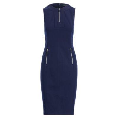 Ralph Lauren Twill Sleeveless Dress Navy