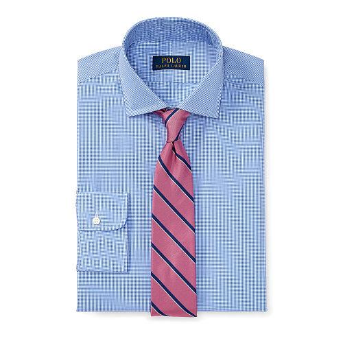Polo Ralph Lauren Standard Fit Cotton Shirt Mini Blue/white