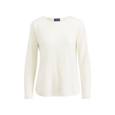 Ralph Lauren Cashmere Crewneck Sweater Collection Cream