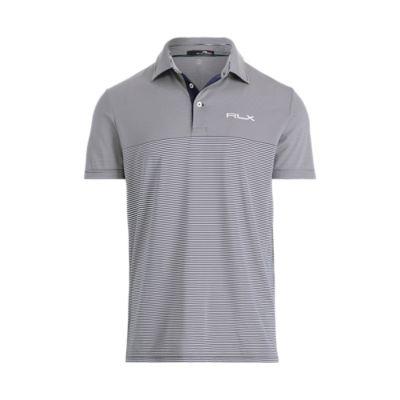Ralph Lauren Custom Slim Performance Polo Pure White/french Navy