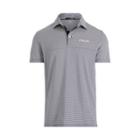 Ralph Lauren Custom Slim Performance Polo Pure White/french Navy