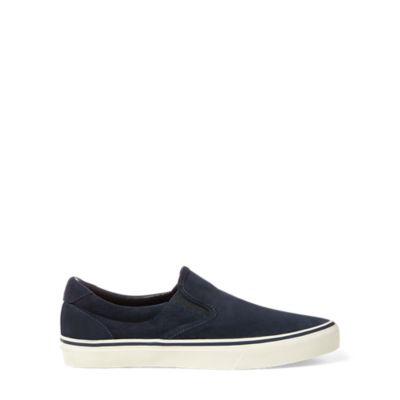 Ralph Lauren Thompson Suede Sneaker Aviator Navy