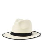 Ralph Lauren Lauren Straw Panama Hat Cream/black