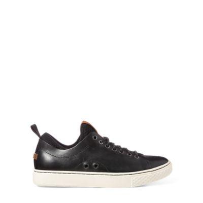 Ralph Lauren Dunovin Leather Sneaker Black