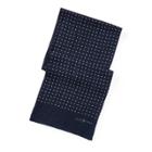 Ralph Lauren Dot-print Wool Challis Scarf Navy/cream