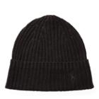 Polo Ralph Lauren Ribbed Linen Beanie Polo Black