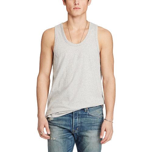 Ralph Lauren Denim & Supply Long Cotton Jersey Tank Granite Heather