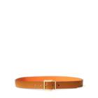 Ralph Lauren Dryden Reversible Leather Belt Field Brown/orange