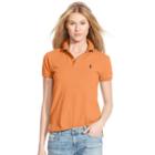 Ralph Lauren Classic Fit-short Sleeve-knit Orange Blossom