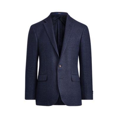 Ralph Lauren Polo Glen Plaid Sport Coat Navy And Black