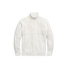 Ralph Lauren Aran-knit Cotton Sweater White