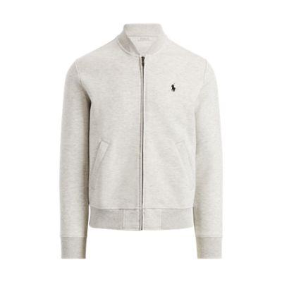 Ralph Lauren Double-knit Bomber Jacket Lt Sport Heather