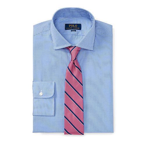 Polo Ralph Lauren Slim Fit Dress Shirt Mini Blue/white