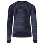 Polo Ralph Lauren Striped Cotton-blend Sweater Navy/cream