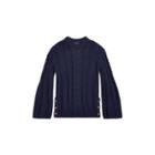 Ralph Lauren Cable Cotton Dolman Sweater Navy
