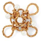 Ralph Lauren Crystal-pearl-brass Brooch