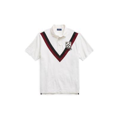 Ralph Lauren Classic Fit Mesh Polo Shirt Deckwash White Multi