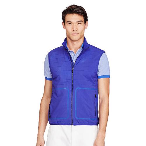 Ralph Lauren Polo Golf Paneled Ripstop Vest Flag Royal