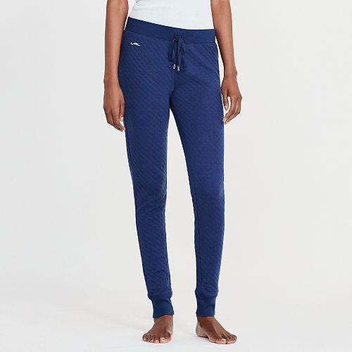 Ralph Lauren Lauren Quilted Cotton-blend Jogger Navy