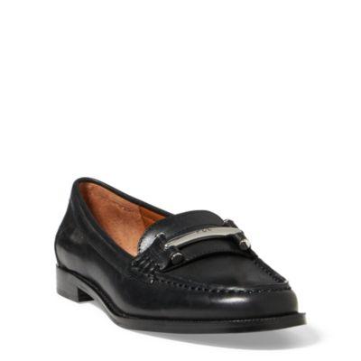 Ralph Lauren Flynn Calfskin Loafer Black