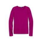 Ralph Lauren Ribbed Stretch Cotton T-shirt Berry Jam Mp