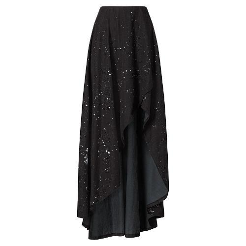 Polo Ralph Lauren Denim High-low Skirt Black