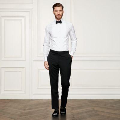 Ralph Lauren Barathea Tuxedo Trouser Black