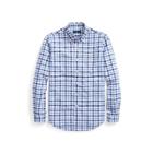 Ralph Lauren Classic Fit Plaid Oxford Shirt Multi Blue/white