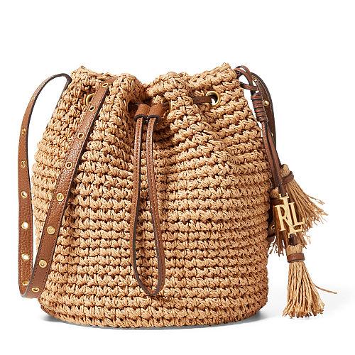 Ralph Lauren Lauren Janice Straw Bag Natural