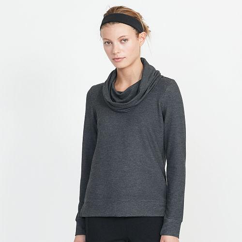 Ralph Lauren Lauren Jersey Cowlneck Pullover Dark Heather