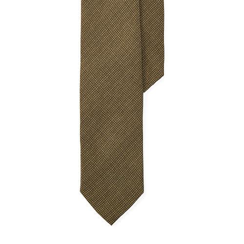 Polo Ralph Lauren Print Silk Narrow Tie Olive