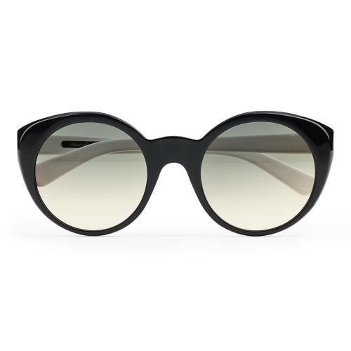 Ralph Lauren Rounded Cat Eye Sunglasses Black/white