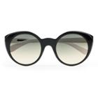 Ralph Lauren Rounded Cat Eye Sunglasses Black/white