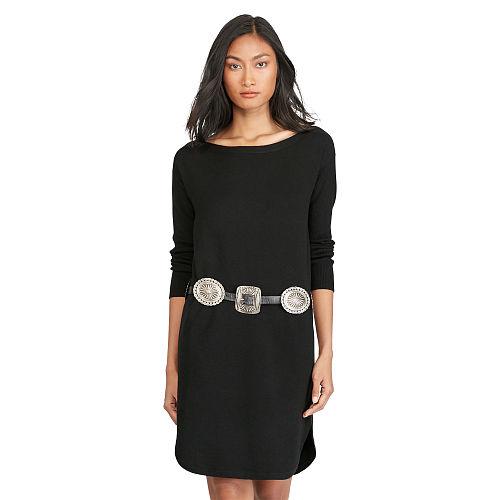 Polo Ralph Lauren Merino Wool Shift Dress Black
