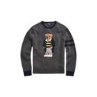 Ralph Lauren Polo Bear Sweater Grey Heather 2x Big