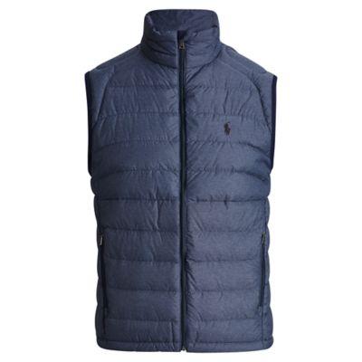 Ralph Lauren Packable Down Vest Worth Navy Heather