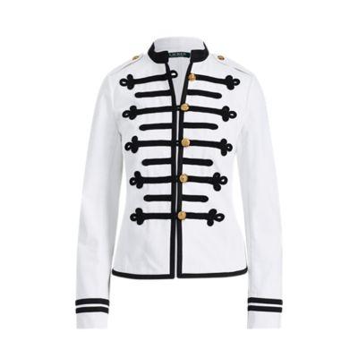 Ralph Lauren Military Denim Jacket Mineral White Wash