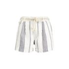 Ralph Lauren Striped Linen Short Cream/indigo Stripe
