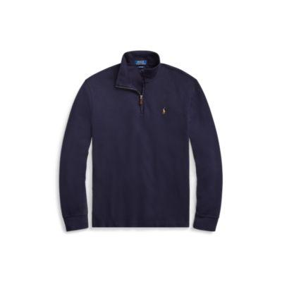 Ralph Lauren Estate Rib Half-zip Pullover Rl Navy 2x Big