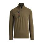 Ralph Lauren Tech Jersey Half-zip Pullover Heather Herringbone