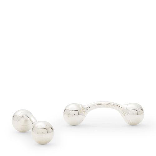 Ralph Lauren Silver Ball Cuff Links Silver