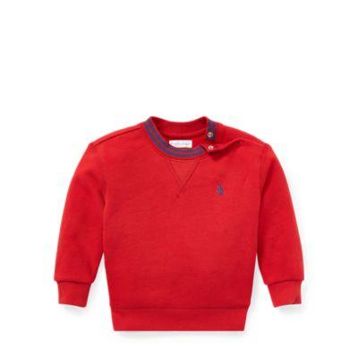 Ralph Lauren Cotton-blend-fleece Sweatshirt Faded Red 12m