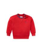 Ralph Lauren Cotton-blend-fleece Sweatshirt Faded Red 12m