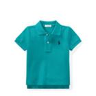 Ralph Lauren Cotton Mesh Polo Shirt Western Turquoise 3m