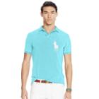 Polo Ralph Lauren Slim Fit Cotton Mesh Polo French Turquoise