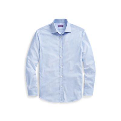 Ralph Lauren Striped Shirt Light Blue And White