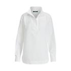 Ralph Lauren Cotton Poplin Tunic Shirt White